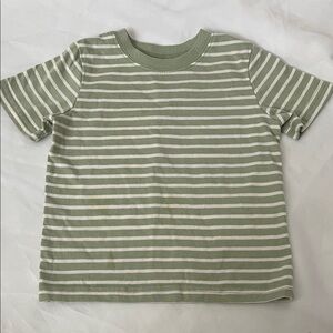 “Bundle 10/$13” Okie Dokie 18M Green Striped Kids Short Sleeve T-Shirt